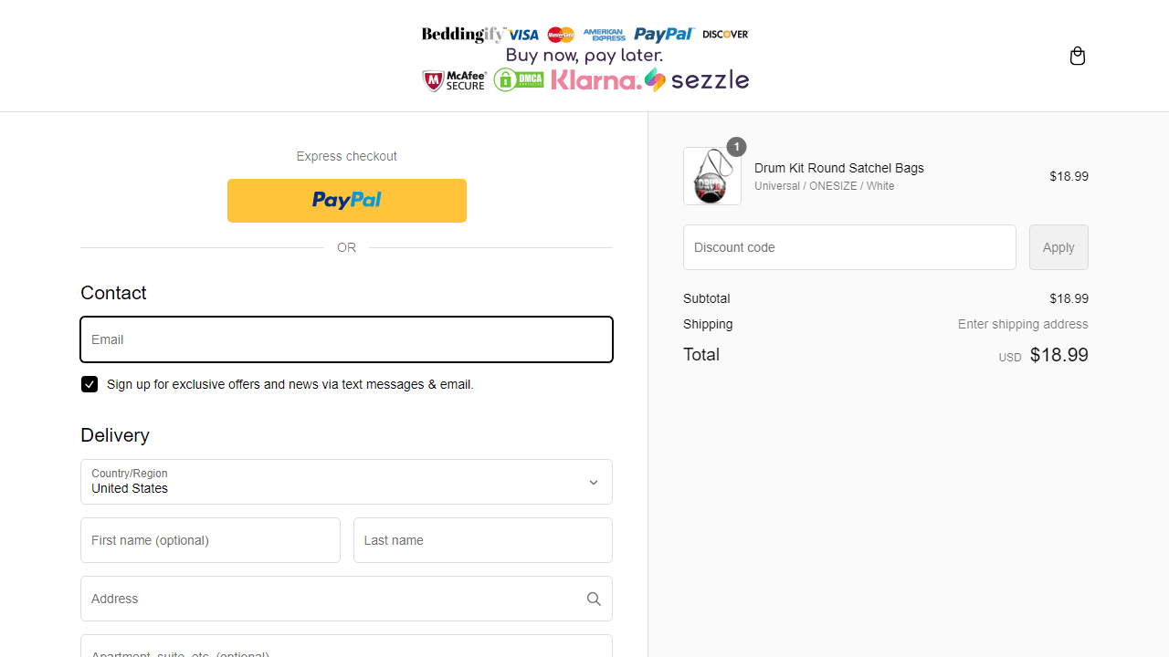 How to apply Beddingify coupon code